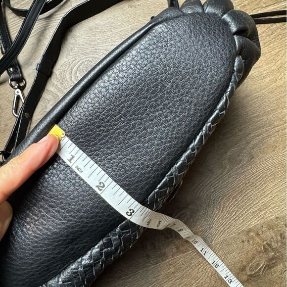Elliot Lucca | Black Leather Two Way Crossbody Bag‎ - Picture 9 of 11